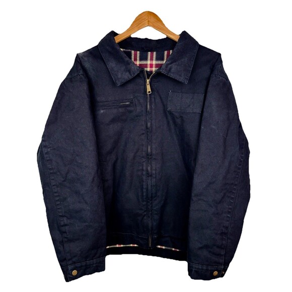 Men’s Black Size 3XL Canvas Corduroy Gorp Utility Lined Tactical Chore Jacket - Picture 1 of 6